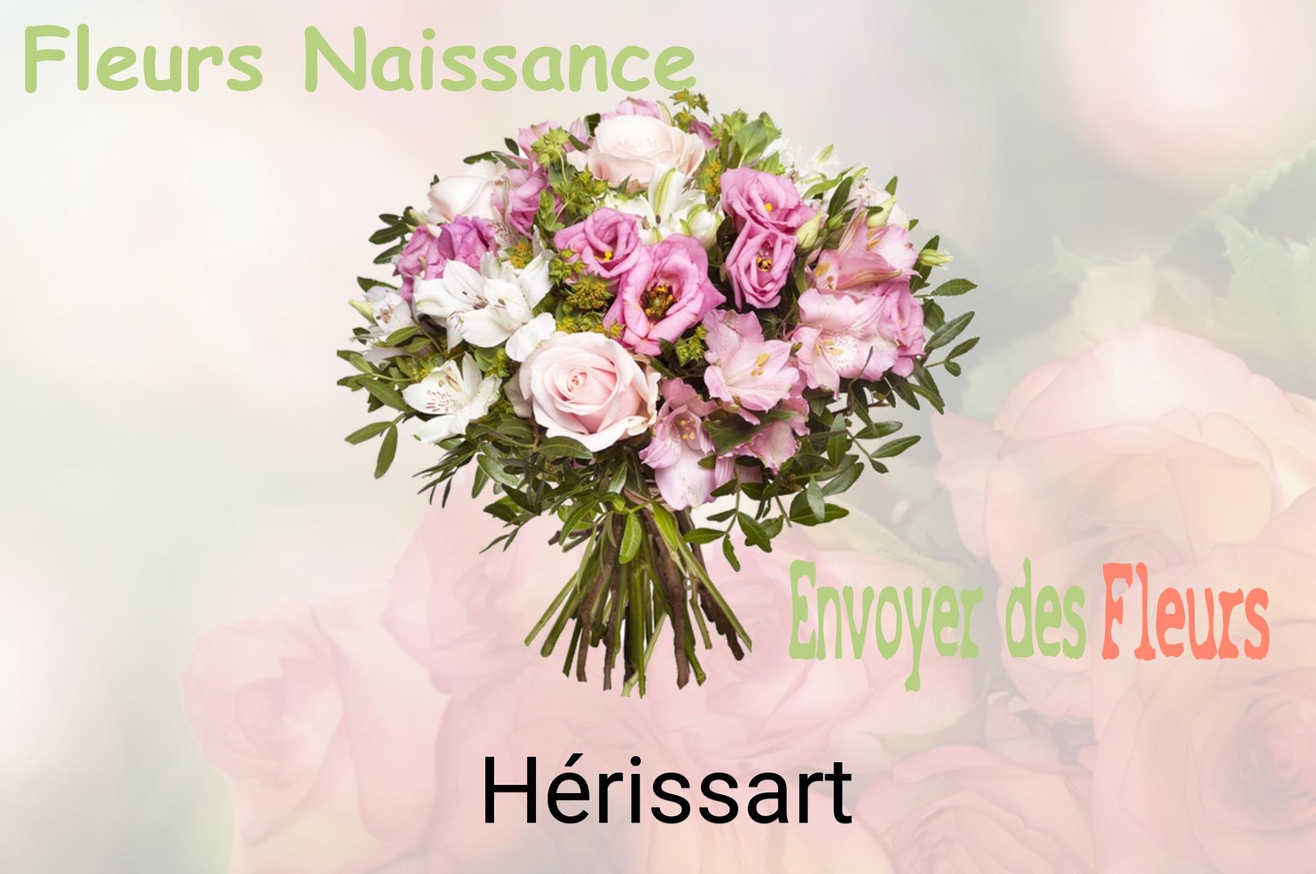 Bouquet de fleurs de naissance livré à Hérissart